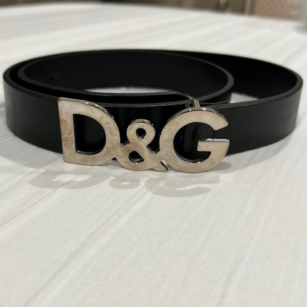 100% authentic dolce gabanna UNISEX black belt